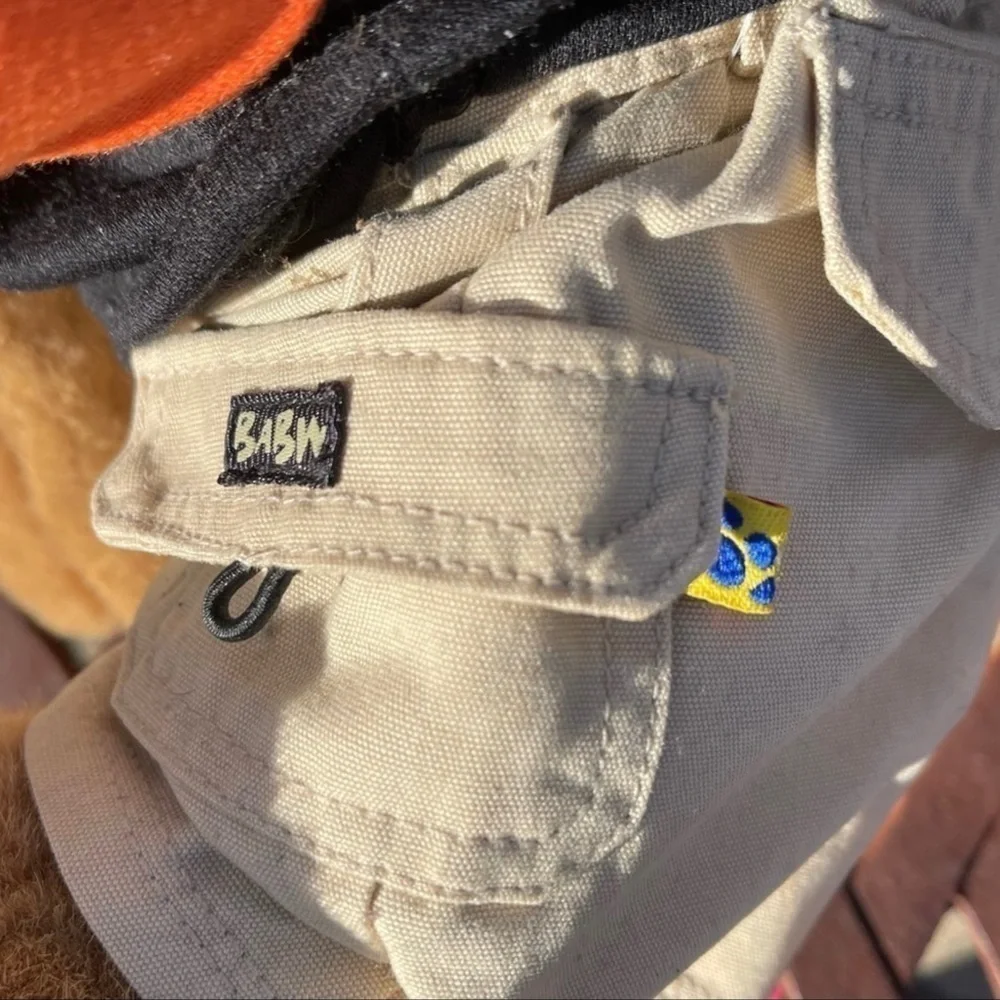 Build A Bear Retired Brown Sugar Puppy Talks In Harley Davidson Clothing